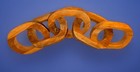 5 Link Hand Carved Wooden Chain 24    Long  5   w Home Decor Coffee Table  Wall Art