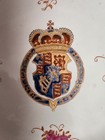 Mid 19thc Style Chinese Armorial Ware Plate Gold Trim  10 5  Inches