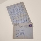 1950 s Handwritten Letters Blue Stationery Envelopes 3 Vintage Letters H91