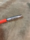 Vintage 1950s Orange And Silvertone Scripto Writing Pen