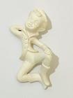 Lot Of 2 Vintage 1960 s Holland Mold Unpainted Girl   Boy Pixie Elf Figures