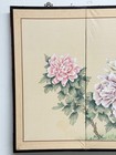 Japanese Vtg 4 Panel Folding Screen Asian Byobu Painted Chinese 72x35 Asian Atq