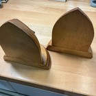 Marine Corps Vintage Hand-carved Wooden United States Marine Corps Usmc Bookends