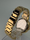 Michael Kors Parker 39mm Mk5784 Gold Logo Crystal Pave Lady s Watch
