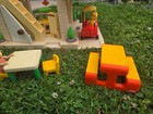 Vintage Little Tikes Blue Roof Dollhouse  Little Tikes Doll Furniture mom   Dad