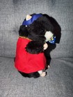 Gemmy Hamster Rap Animatronic Plush Black white Red Shirt