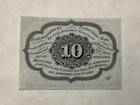   Fr 1242 10 Ten Cents First Issue Fractional Currency Note W  Abc Monogram - Au