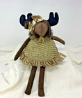 Woof   Poof Shelf Sitter Moose Girl With Knit Dress 17  2012