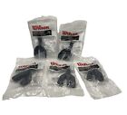 Lot Of 5 Wilson Single Density Strapless Adult Mouth Guards Navy Blue With Strap