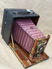Century Grand 6-1 2 X 8-1 2 Antique Wooden Camera W brass Lens - Rare