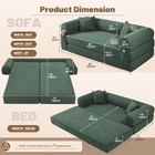 80  Queen Convertible Sofa Bed  No Assembly Modern Boneless Couch Sofa In Box