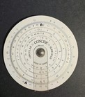 Vtg Concise No 28 Circular Slide Rule W pouch Fluid Power Inc Promo Madein Japan