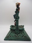 Vintage 120th Century Cast Iron Mechanical Bank  boy On Trapeze  - Very Nice