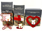 3 Vintage Avon Valentine Teddy Bear - Teddy On Music Stand  On Mailbox  In Heart