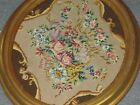 Vintage Very Fine Needlepoint Handmade Completed Floral Bouquet Framed