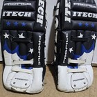 Itech Profile 4 8 28  Inches 71cm White Black Blue Hockey Goalie Leg Pads
