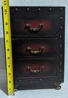 Vintage Wood Chest 3 Drawer Box Spanish Revival Jewelry Storage Trinket Vanity 