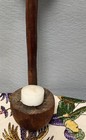 Hand Carved Wood African Candle Holder Vintage 