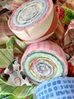 Rag Rug Fabric Strips 1     Amish Knot Precut 15yds