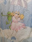 Vintage 1981 Muppets Twin Flat Bed Sheet Miss Piggy Kermit The Frog Gonzo