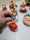 Vintage Mixed Lot Of Garfield Christmas Ornaments Lot Of 9 Enesco 70s   90s