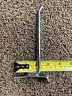 25 Slatwall Hooks  6  Heavy Duty Slatwall Peg Hooks  Commercial Chrome  10 Lots