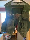 Vintage Patagonia Fly Fishing Vest   Xl  Green Mesh   Vertical Pockets