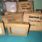 Homemade Vanilla Shea Butter Handmade Body Bar Soap White Rectangular Unisex