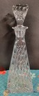 Crystal Decanter Whiskey wine Clear No Markings Great Condition 13 5  Very Heavy