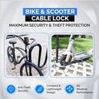 Security Cable Lock Set  Resettable Combination Lock  Mounting Bracket 