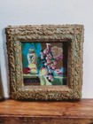 Lf50722ec  Pair Vintage Framed Still Life Oil Paintings On Canvas  Small 