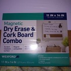 Wexford Magnetic Dry Erase   Cork Board Combo 11 X 14 In  W  Marker   Magnets