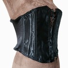 Fredericks Of Hollywood Vintage Black Lace-up Corset Size Xl Steampunk 