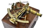 Nautical Sextant 8  Henry Barrow  Antique German Working  Marine With Wooden Box