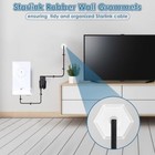  2 Pcs Cable Routing Kit Compatible With Starlink Ethernet Cable  Rubber White