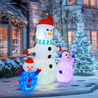 6 Ft Christmas Inflatable Snowman Outdoor Decorations  Blow Up Snowman Built-in