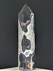 Black Banded Lace Agate Tower Point Quartz Crystal Large Big Tall Gemstone