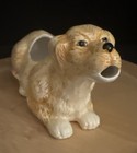 Vtg Block Gear China Golden Retriever  Dog Ceramic Creamer   Planter 7   
