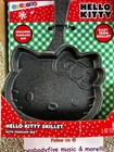 Hello Kitty Shaped Cast Iron Metal Skillet W  Pancake Batter Mix - Gift Set New 