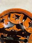 Vintage U s  Metal 1950 s Tin Lithograph Round Noisemaker   Witches bat cat pump