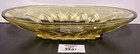 Amber Yellow Glass Relish Dish Vintage