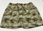 Kirkland Signature Men s Stretch Swim Shorts  Green Palm Stripe  Size M