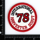 1978 International Harvester Scout Embroidered Patch Ivory dark Red Iron sew-on