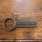 Vintage Lady Luck Casino Hotel   Downtown Las Vegas Brass Keychain