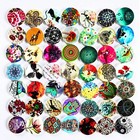 200pcs Round Wood Buttons For Crafts 20mm Mixed Vintage Wooden 20mm  Scenery