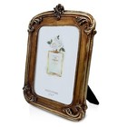 5x7 Vintage Gold Picture Frame  Antique Photo Frames With Glass Front For Wal   