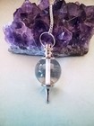 Crystal Quartz Ball Dowsing Pendulum  Crystal Divination Pendulum  Ball Pendulum
