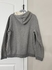 Men   s Textured Fleece Hooded Sweatshirt- Goodfellow   Co Ivory M