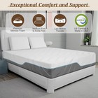 Memory Foam Mattresses  Extra Firm To Medium Firm Dual Sides Flippable Mattress