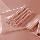 Rose Gold Satin Table Runner 12 Pcs 12x72 Inch For Wedding Party Decor